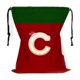 thumbnail image 2 of Bolsa de regalo navideña con cordón, 26 letras, poliéster rojo, 30 x 38 cm | Bolsa reutilizable para dulces navideños, pequeña bolsa para envolver regalos, organizador de decoración festiva, 2 of 6