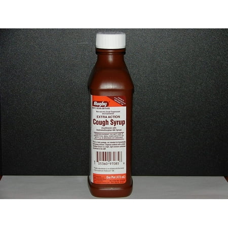 Rugby Guaifenesin Extra Action Cough Syrup, 16 Fl. Oz.