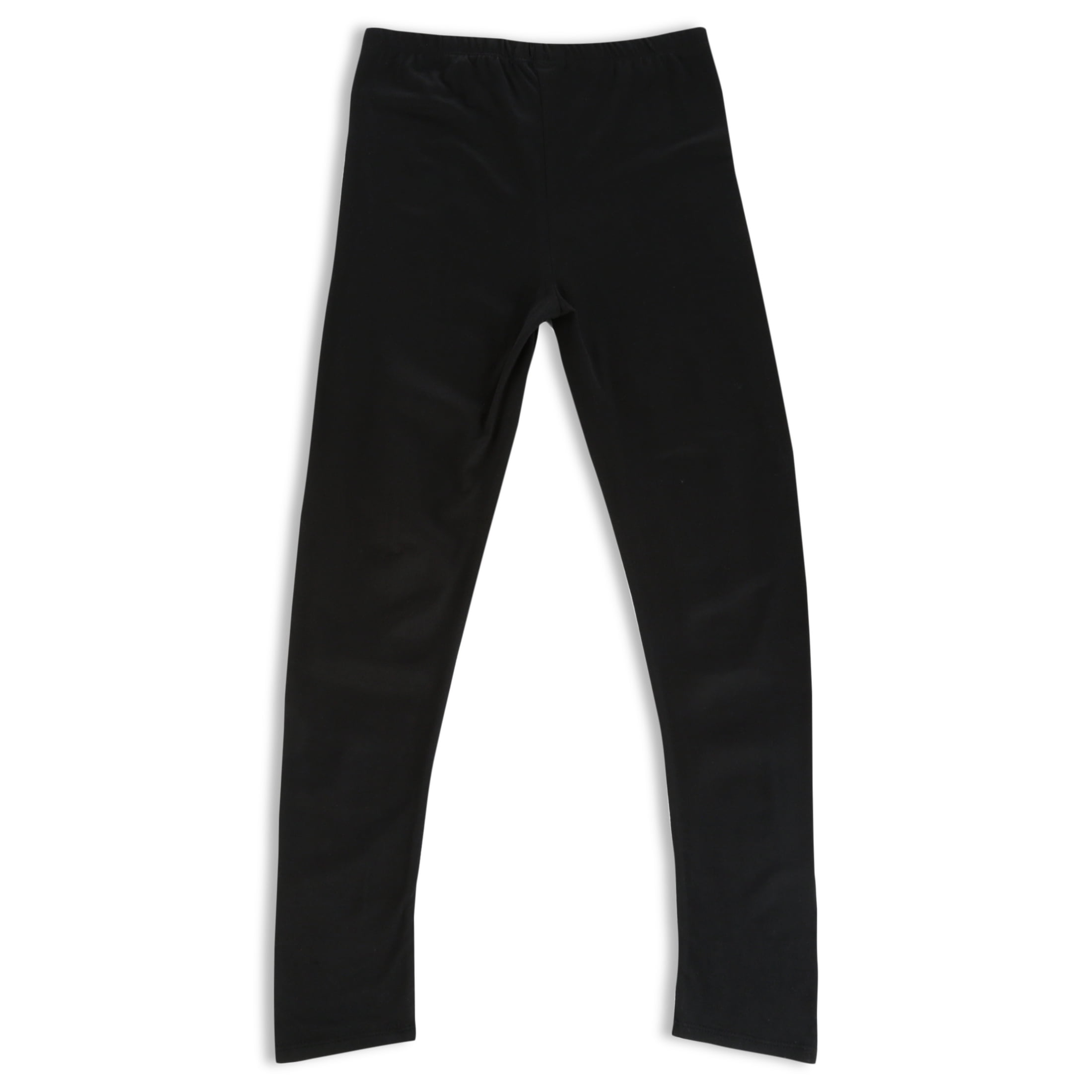 One Step Up Girls' Printed and Solid Ribbed Leggings with Scrunchie, 2-Pack, Sizes 4-12