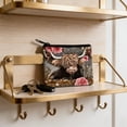 thumbnail image 4 of shyuyusa Highland Cow Pattern Coin Pouch Polyester Card Holder Simple Square Organizer for Small Personal Items, 4 of 6