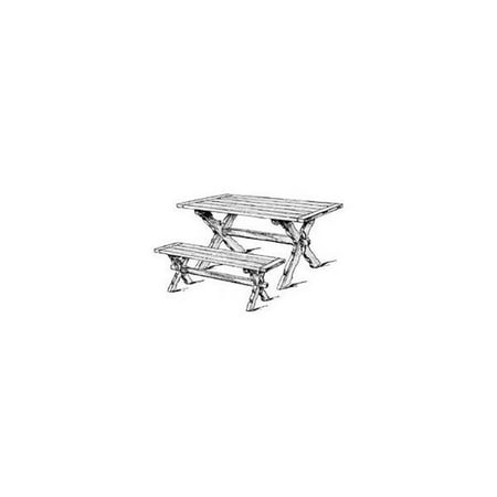 Plan Dining Furniture - Sawbuck Bench and Table Woodworking Plan