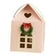 thumbnail image 3 of Caja de regalo de cabaña navideña Contenedor de galletas Adorno de decoración navideña Caja de galletas Rosa, 3 of 9