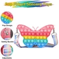 thumbnail image 3 of Bolso de hombro HUOGUO Butterfly Pop Purse para niñas, 3 of 5