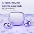 thumbnail image 3 of LAATIKUI Bluetooth headphones m108 ear clip Earbuds Wireless LED Display Waterproof headphones Purple, 3 of 14