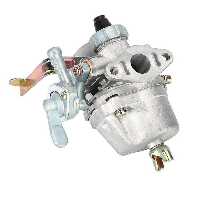 13mm carburetor carb motorcycle conversion for 47cc 49cc mini moto engine pocket dirt bike parts ATV quad 3/4 front view of stainless steel replacement carburetor showing intake flange, fuel bowl, throttle lever and choke linkage; multicolor metal finish, approx. 226g, fits 47cc–49cc mini moto engines and is suitable as a spare part for small ATVs and pocket bikes.