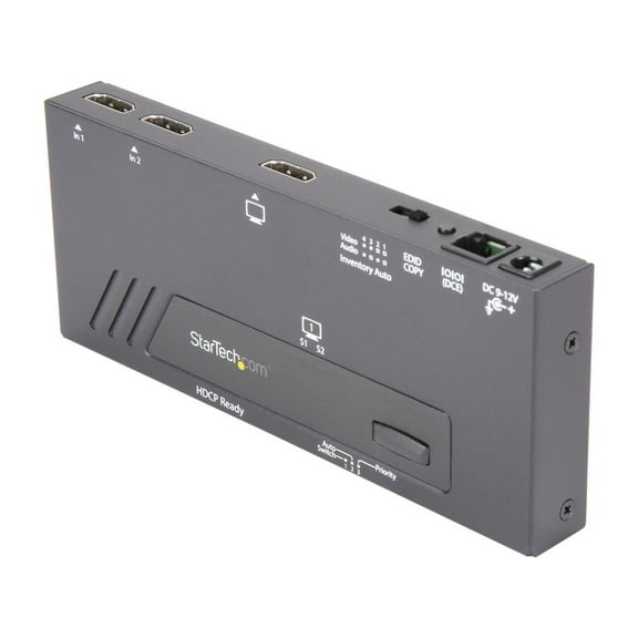StarTech 2-Port HDMI Automatic Video Switch - 4K with Fast Switching