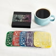 thumbnail image 5 of Coasters for Drinks in PCB-Design Purple Coasters Decor with Immersion Gold Circuit Board Coasters for Coffee Table Gamer Bar Office Cute Stuff for Boyfriend Geeky Engineer Dad Men (2 x Purple/Pack), 5 of 5