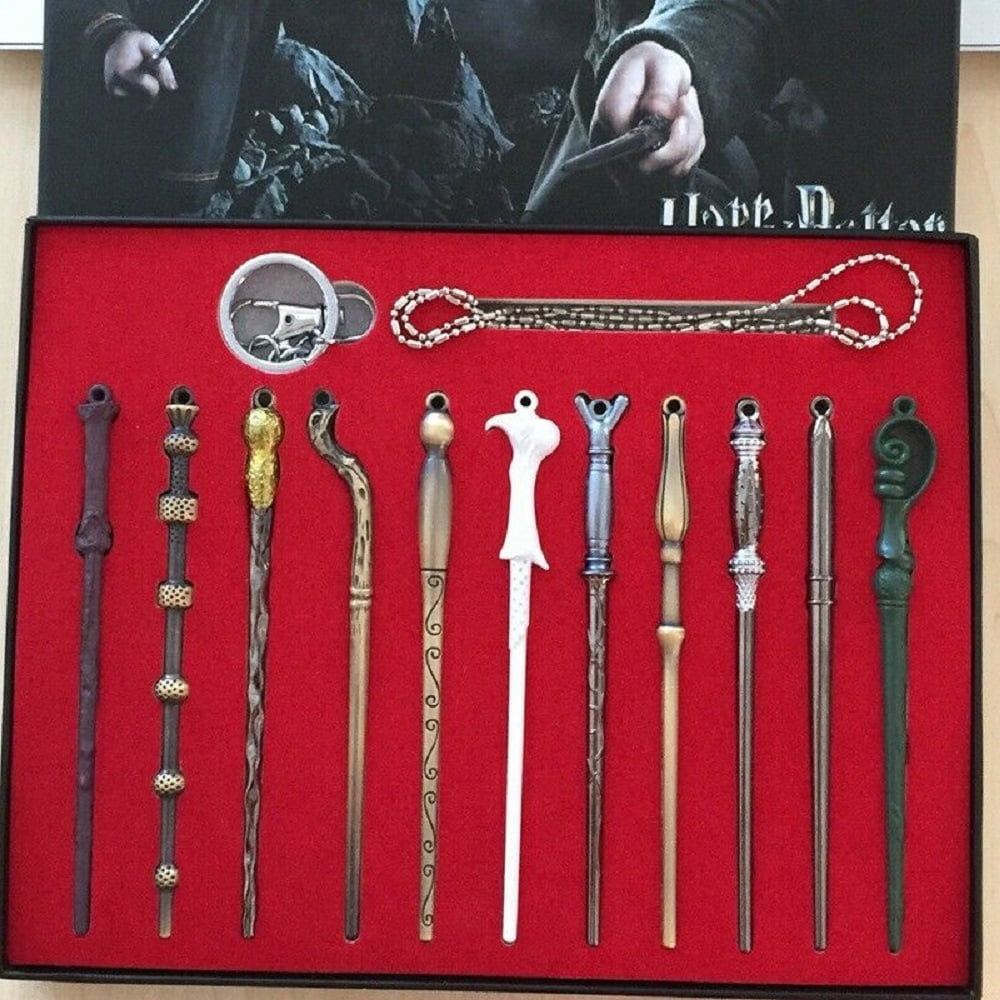 11Pc Harry Potter Hermione Dumbledore Sirius Voldemort Fleur Magic Wand Kid Gift 