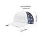 thumbnail image 3 of Americans Flag Baseball Cap Embroidered Distressed Ponytail Hat For Women Adjustable Mesh Back Outdoor White, 3 of 6