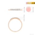 thumbnail image 4 of ANGARA Lab Grown Half Eternity 7 Stone Diamond Wedding Ring for Women in 14K Rose Gold (Size-2mm| Color-F-G| Clarity-VS) | Anniversary, Jewelry Gift for Women | Lab-Grown Diamond Ring, 4 of 6