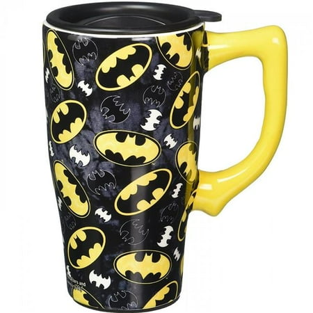 

Batman 821763 Batman Symbol & Logo All Over Print Travel Mug