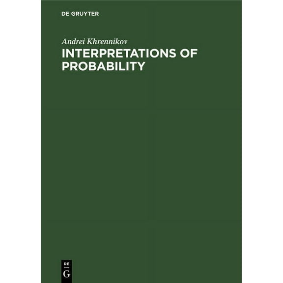 Interpretations of Probability, (Hardcover)