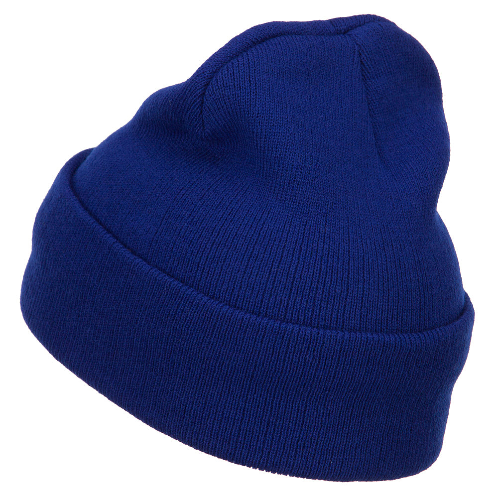 Italy ITA Flag Embroidered Long Beanie - Royal OSFM