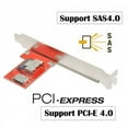 thumbnail image 4 of FVH PCI-Express 4.0 Mini SAS SFF-8087 to Oculink SFF-8611 SFF-8612 PCBA Female Adapter With Bracket, 4 of 7