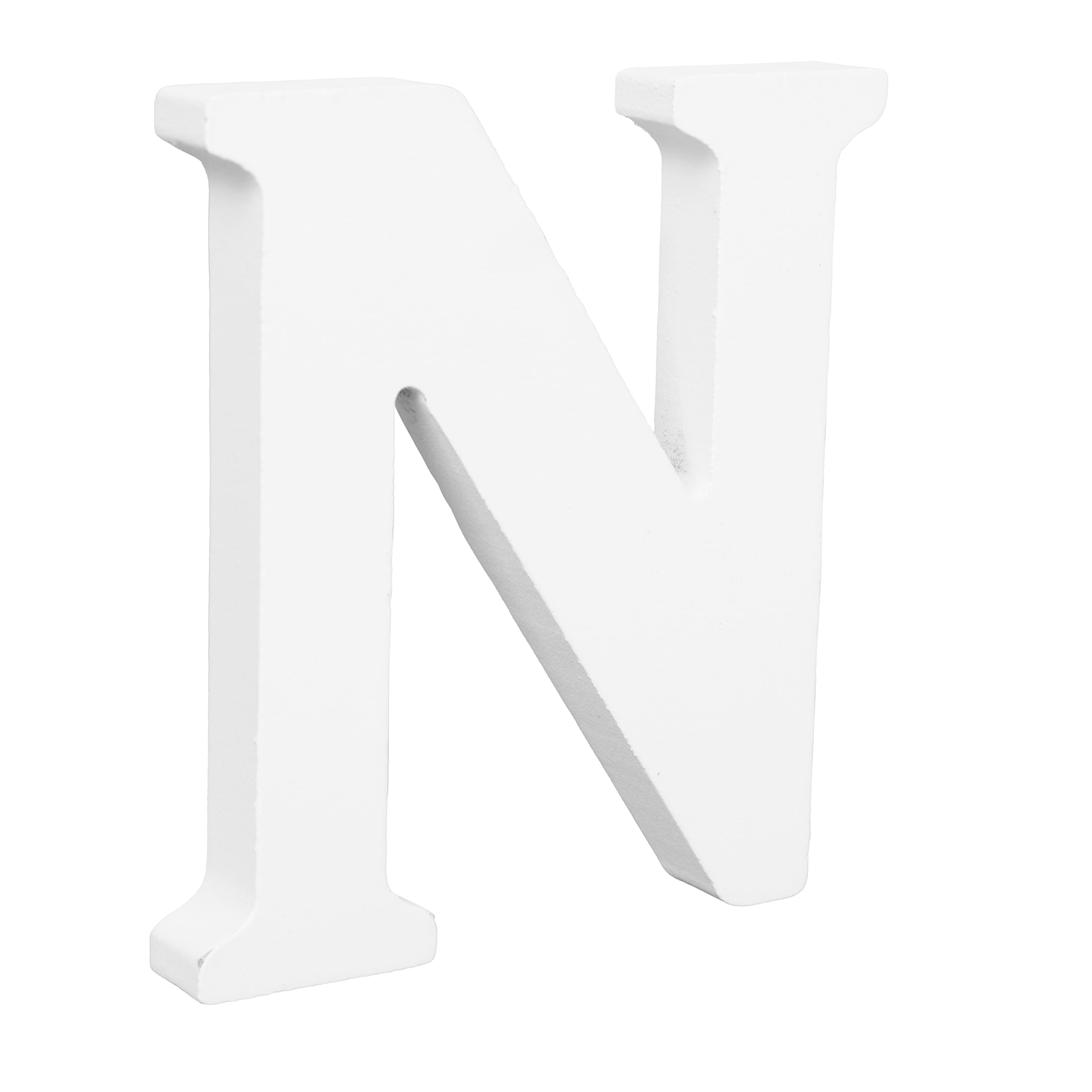 Cousin DIY 3" White Wood Letter N