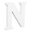 thumbnail image 3 of (3 pack) Cousin DIY 3" White Wood Letter N, 3 of 9