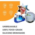 thumbnail image 3 of Silipint 12oz Stemless Silicone Wine Glass - BPA-Free, Shatterproof, Non-Toxic, Dishwasher Safe, Unbreakable Wine Glass - Perfect for Outdoor Picnics, Camping, Home, Mountain Air - Pack of 2, 3 of 4