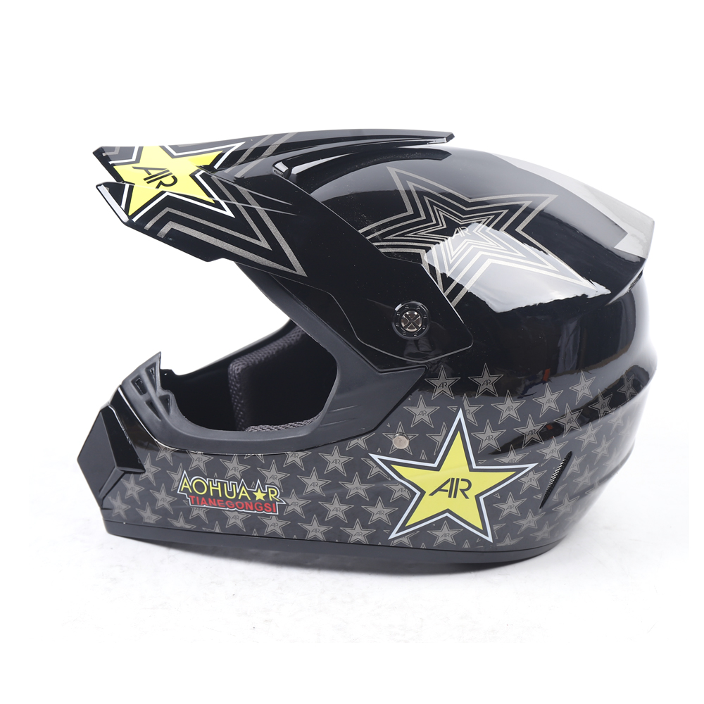 TOOL1SHOoo Multi-Color Unisex M/L Size Motocross Off-Road Riding Helmet + Goggle + Glove Kit Universal Kit L Size