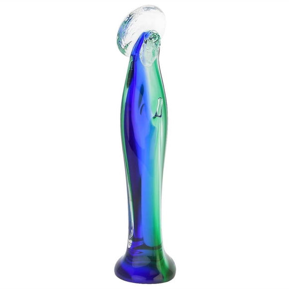 GlassOfVenice Murano Glass Madonna - Green Blue