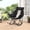 LIGHTGREYWITHBLACK, variant on HABUTWAY Oversized Rocking Camping Chair for Adults 400lbs, Heavy Duty Outdoor Rocker with Cup Holder & Headrest, Foldable Portable Deep Green