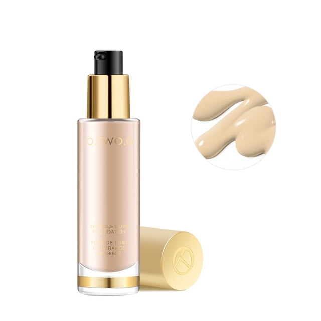 Xihbxyly Venta de liquidación Maquillaje nude ligero, base líquida dorada, corrector natural para retoques, maquillaje de larga duración, base líquida