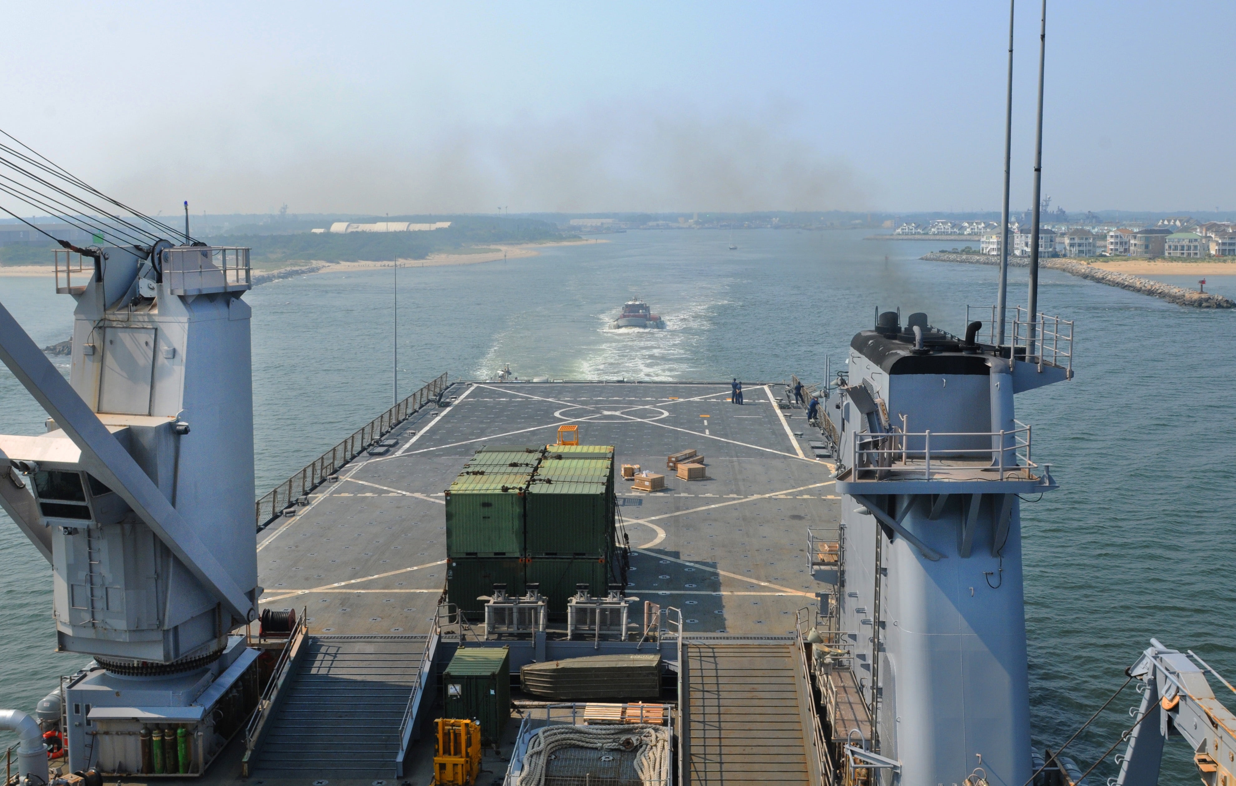 LAMINATED POSTER The amphibious dock landing ship USS Carter Hall