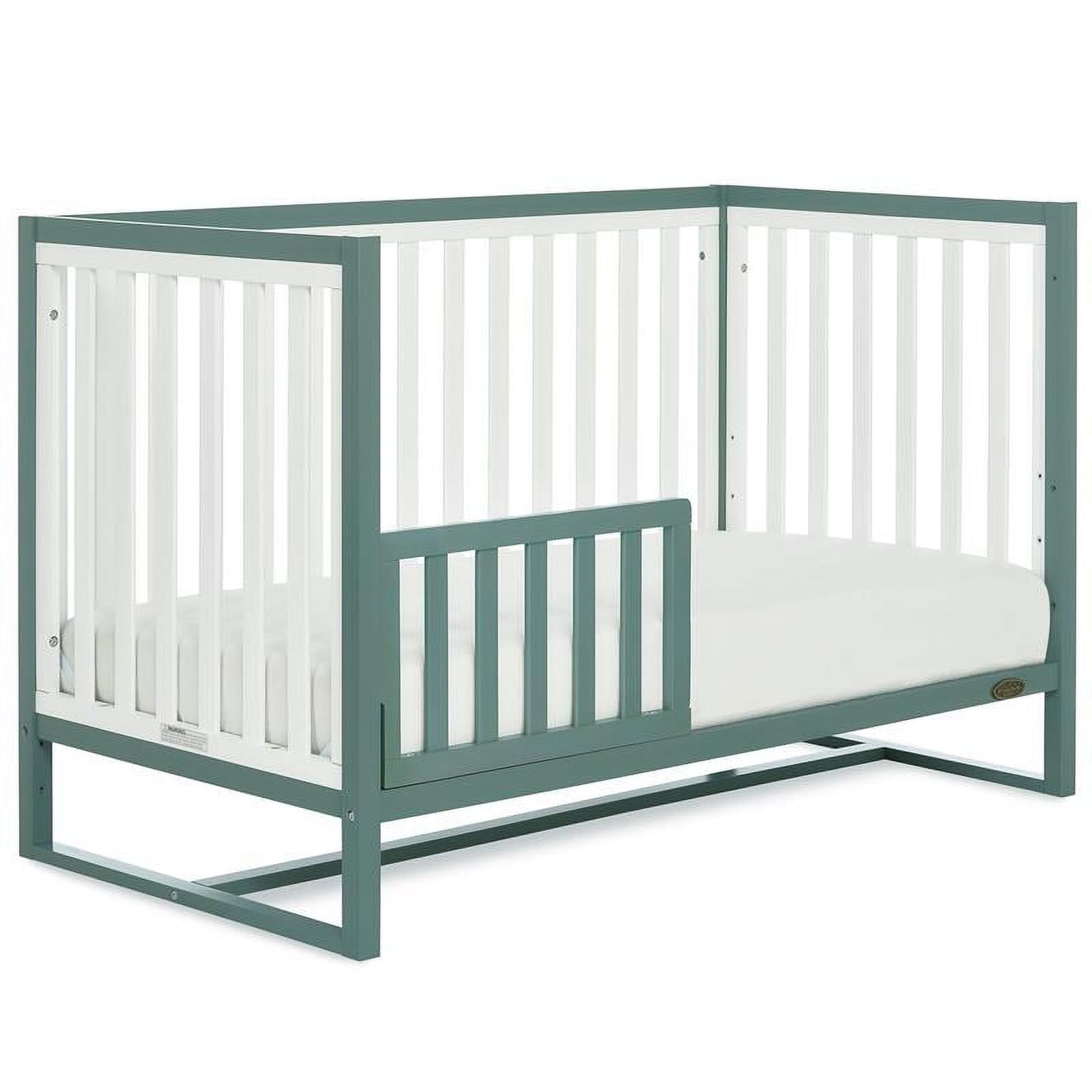 Dream On Me Arlo 5-In-1 Convertible Crib, Jungle Green