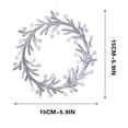 thumbnail image 3 of Christmas Decoration Crystal Ornaments,Hanging Acrylic Christmas Wreath Shaped Ornaments for Christmas Tree Winter New Year Fireplace Party Holiday Decoration, 3 of 7