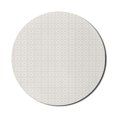 thumbnail image 1 of Antique Oriental Mouse Pad for Computers, Continuous Flowers Circular Ornaments Arranged Minimalist Eastern Print, Round Non-Slip Thick Rubber Modern Mousepad, 8" Round, Dusk White, by Ambesonne, 1 of 2