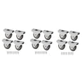 thumbnail image 1 of 12 Pcs Mini Casters Furniture Casters Small 25mm Fixed Casters Directional Movable Casters Movable Casters for Furniture, 1 of 7
