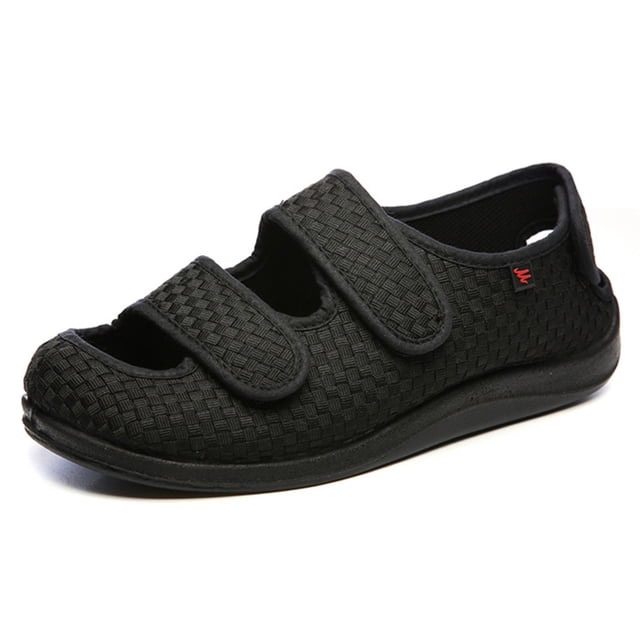 Zapatos La Casa Casuales para Diabéticos Hombres Ancho Mujeres Ajustables Al Aire Libre en Interiores