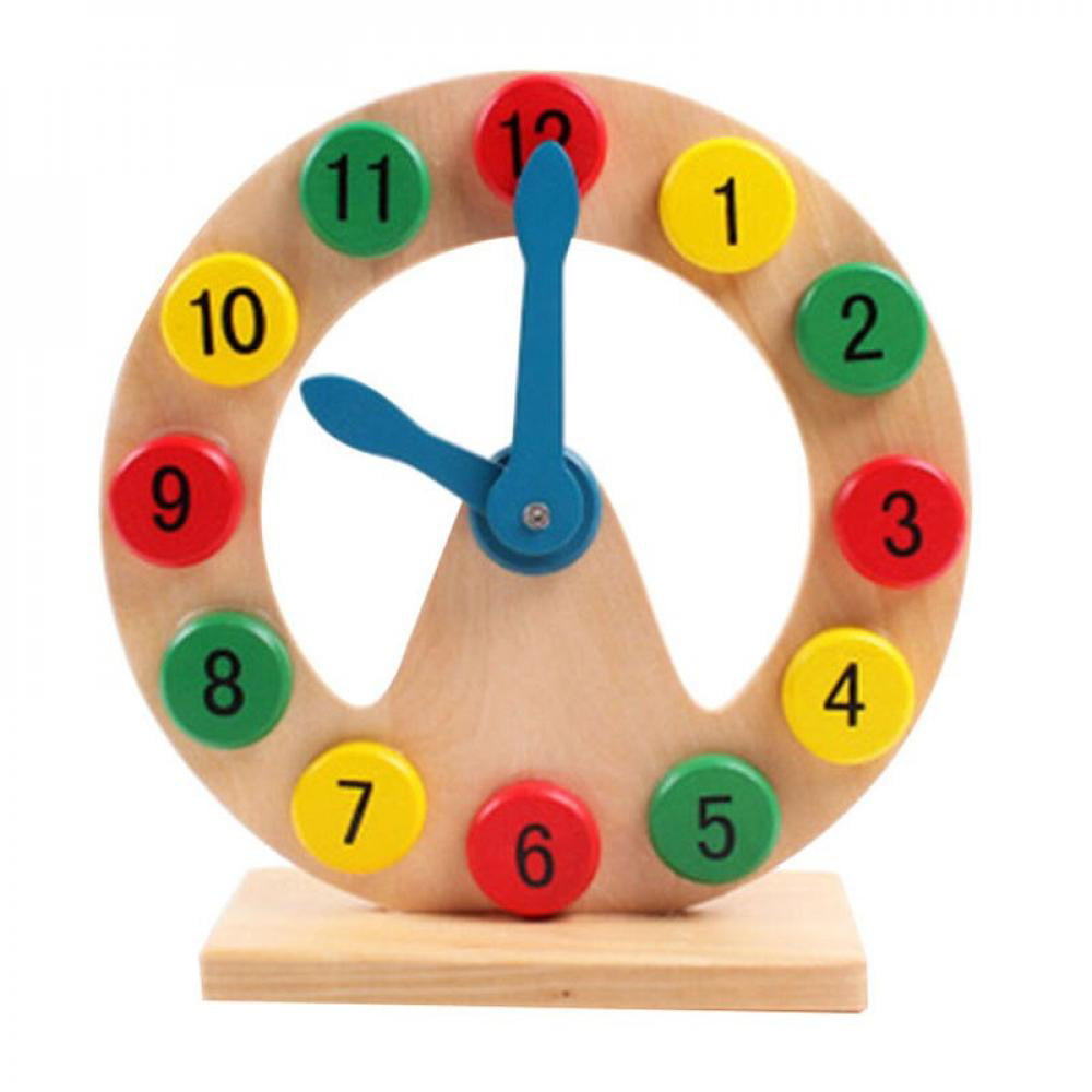 Clock Early Learning Education Baby Kids Toys Montessori Teaching Aids Math Toys 