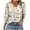 Khaki, variant on Ndbuld Women's Casual 3/4 Sleeve T-Shirts Round Neck Cute Tunic Tops Basic Tees Blouses Business Work Tee Top Light Blue,XL