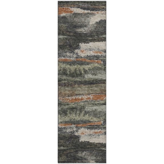 Dalyn Rugs Premium Machine Washable Mayfield AMF942 Charcoal 2'3" x 7'6" Runner Rug