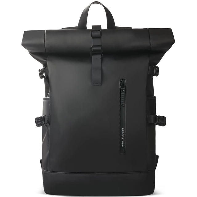 Mochila HEROIC KNIGHT Rolltop 18-27 L para portátil de 15,6 pulgadas a prueba de agua