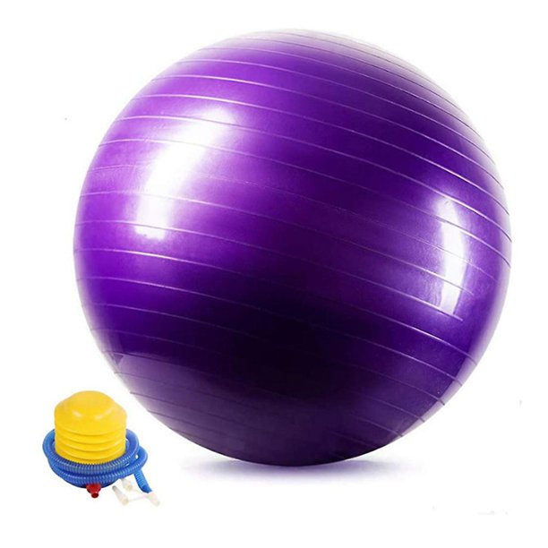 Pelota de equilibrio: asiento con peso que no rueda, una silla flexible para la escuela, la oficina o el hogar, 45 cm, azul