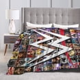 thumbnail image 3 of W-W-E Blanket, Super Soft Throw Blanket For Wrestling Fans, Cozy Flannel Blankets, Warm Blankets For Couch Sofa Bed, 80"X60", 3 of 8