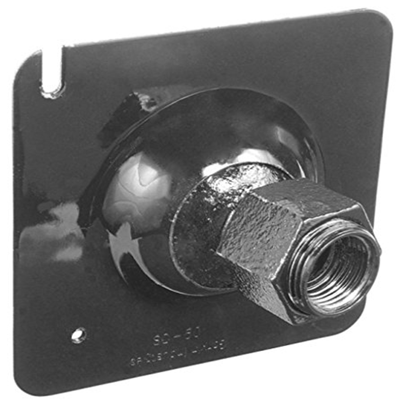 4 Inch Square Black Swivel Fixture Hanger For 1/2 Inch Or 3/4 Inch