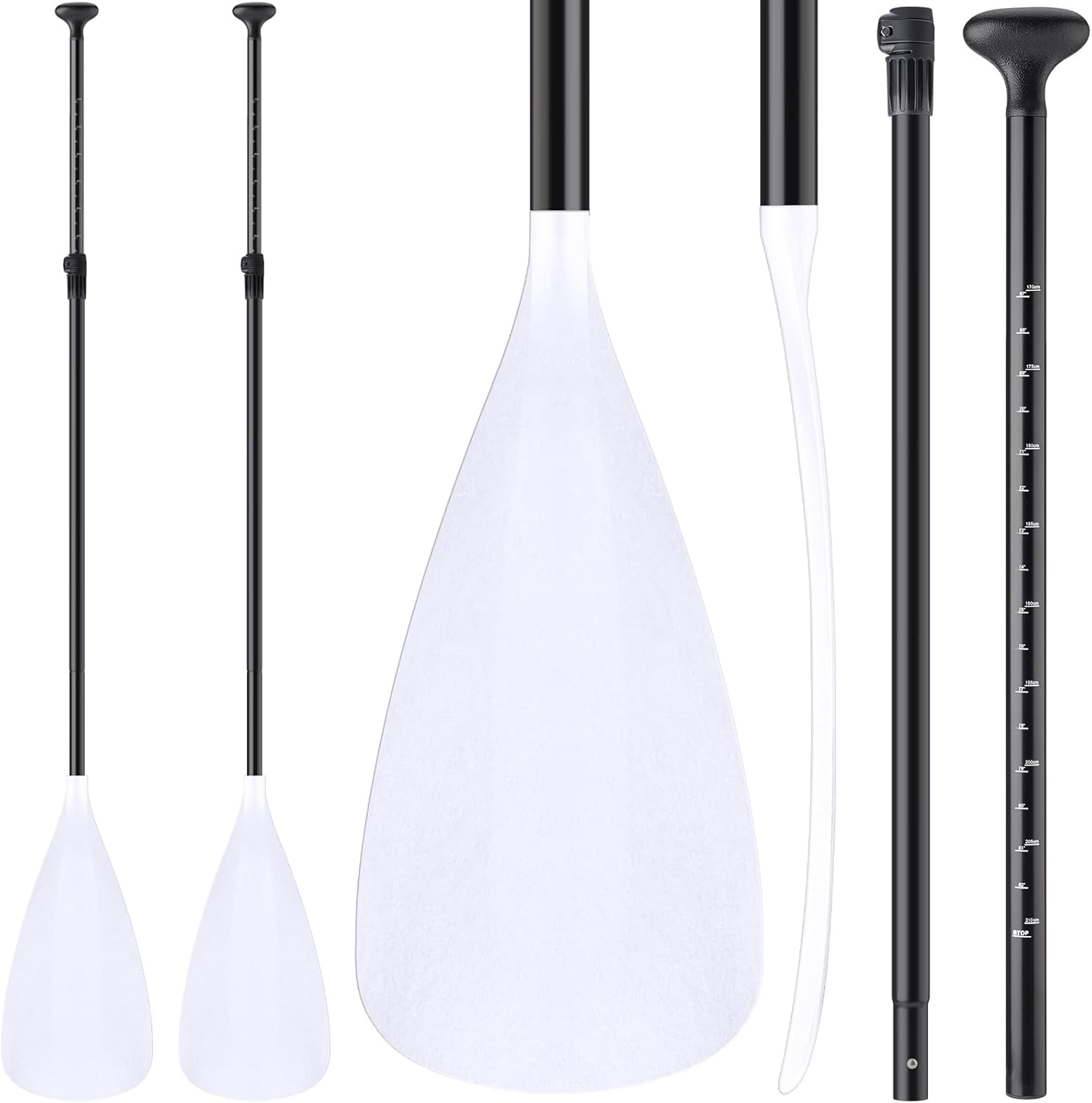 Adjustable Detachable Stand Up Paddle Board Oar Set Aluminum Alloy Shaft Kayak Surfing Fishing