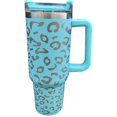 thumbnail image 1 of 40 Oz Tumbler Insulated Reusable Stainless Steel Water Bottle, Travel Cup With Handle And Straw Lid, Iced Coffee Cup, Travel Mug, 1 of 4