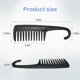 thumbnail image 3 of Peine de ducha de dientes anchos con gancho, bueno para cabello rizado, húmedo y seco, peines premium sin enredos, color negro., 3 of 8
