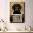 thumbnail image 2 of Curly Coated Retriever Dog Bathroom Decor - Funny Bathroom Decor Wall Art, Dog Bathroom Wall Art and Animal Canvas, Dog Bathroom Canvas, 2 of 4