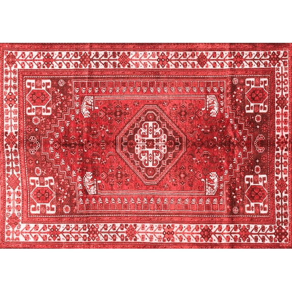 Ahgly Company Indoor Rectangle Persian Red Traditional Area Rugs, 2' x 5'