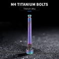 thumbnail image 4 of Titanium Bolts for Bicycle Disc Brake Pad Threaded Pin Inserts Screw for R Hydraulic Disk Caliper-Dazzle Color, 4 of 8