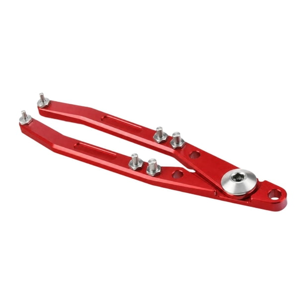 Llave de cabeza plana ajustable de 3 mm/4 mm/5 mm, llave de pasador multiusos para cabeza plana. Rojo
