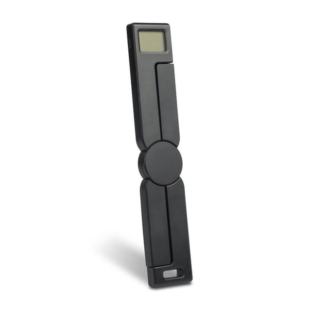 Báscula de cocina digital plegable compacta, báscula portátil para alimentos de alta precisión con pantalla LCD, apagado automático y funciones de tara (negro)