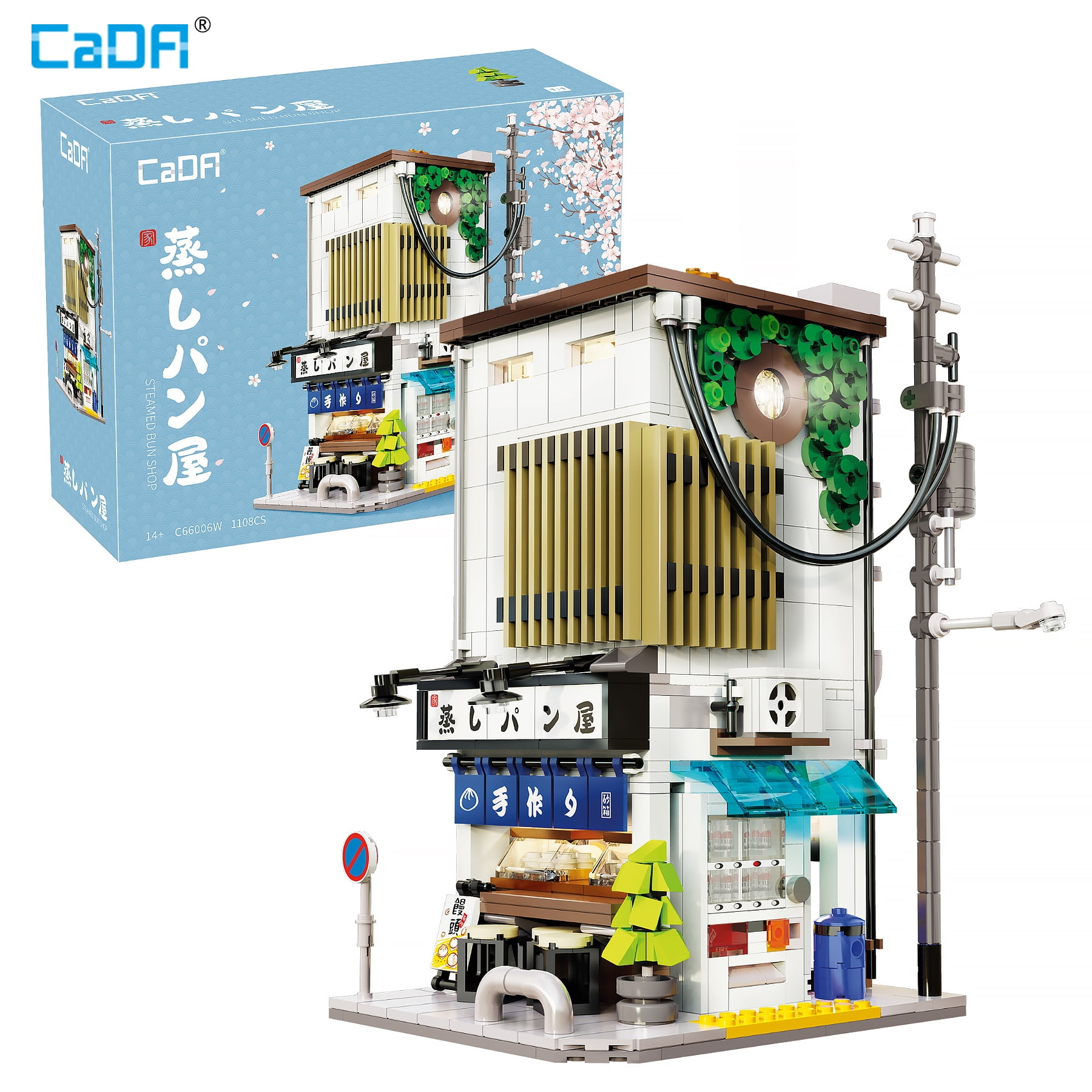 CaDA Cityscape Series Japanese Steamed Bun Shop Model Building Set C66006W  Building Block Toy for Kids 14+ (1108 Pieces)