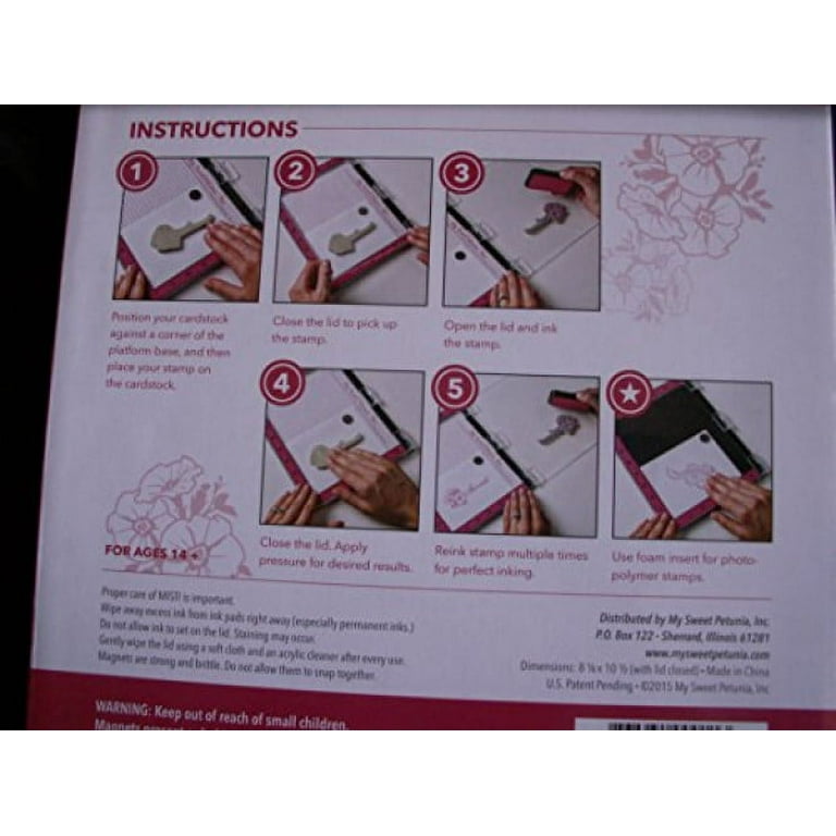Misti Red Rubber Stamp Tool Original Size - Misti Most Incredible Stamp  Tool Invented
