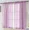 Lilac, variant on Home Mart Goods Hot Pink Solid Color Rod Pocket Sheer Glam Elegant Curtain Set 63" Long - 2 Panels