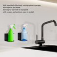 thumbnail image 3 of Wall Mount Spray Can Holder, Space Saving Spray Bottle Storage Rack for Supplies and Solvents, Wall Mounted Stable Support Bracket Organizer for Garage Workshop, 3 of 8